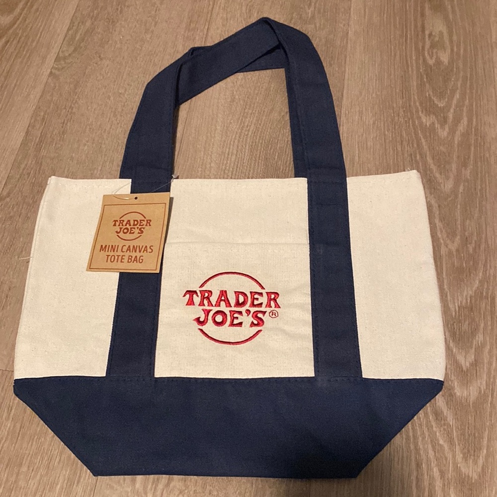 NEW Trader Joe’s Mini Canvas Tote bag